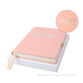 Custom pink journal with box